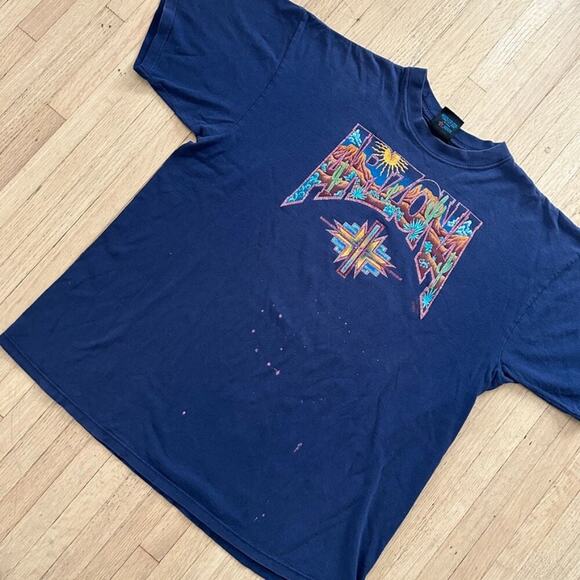Vintage Arizona Single-Stitch Tee Shirt XL Nathan Richards Collection - Picture 3 of 8